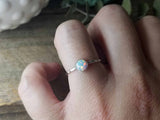 White Lab Opal Stacking Rings // Gypsy Stax™