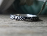 Flourish Pattern Stacking Ring