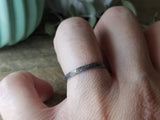 Cross Hatch Stacking Ring