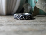 Chunky Floral Sakura Wide Band Ring