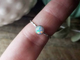 White Lab Opal Stacking Rings // Gypsy Stax™