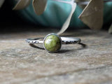 Green Unakite Stacking Ring // Gypsy Stax™