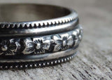 Cherry Blossom Wide Ring Band