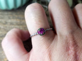 Ruby Zoisite Stacking Ring // Gypsy Stax™