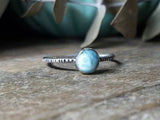 Blue Larimar Stacking Ring // Gypsy Stax™