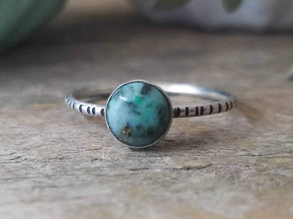 African Turquoise Stacking Ring // Gypsy Stax™