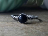 Black Onyx Stacking Ring // Gypsy Stax™