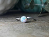 White Lab Opal Stacking Rings // Gypsy Stax™