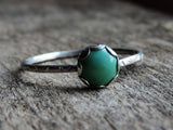 Turquoise Stacking Ring // Scalloped Bezel // Gypsy Stax™