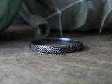 Cross Hatch Stacking Ring