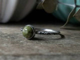 Green Unakite Stacking Ring // Gypsy Stax™