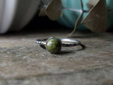 Green Unakite Stacking Ring // Gypsy Stax™