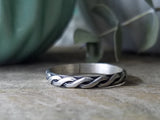 Twisted Cord Stacking Ring