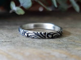 Flourish Pattern Stacking Ring